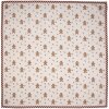 Clayre & Eef CGM01 Nástěrová deka 100x100 cm béžovo-hnědá