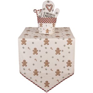 Clayre & Eef Koš na pečivo CGM50 15x16 cm béžovo-hnědý