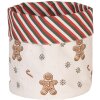 Clayre & Eef Koš na pečivo CGM50 15x16 cm béžovo-hnědý