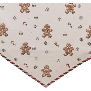 Clayre & Eef CGM65 Stolní běhoun 50x160 cm Béžovo-hnědý