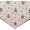 Clayre & Eef CGM65 Stolní běhoun 50x160 cm Béžovo-hnědý
