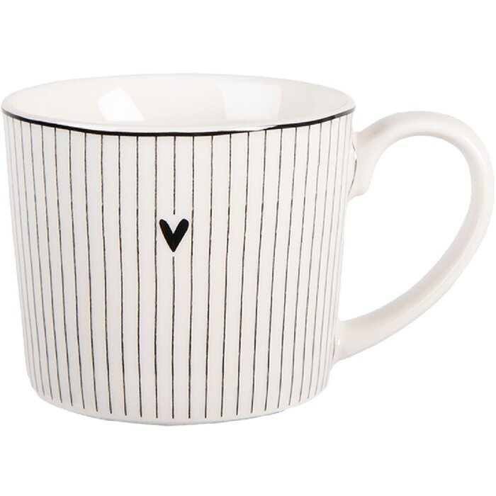 Clayre & Eef Hrnek 12x8x7 cm / 275 ml Porcelán