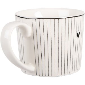 Clayre & Eef Hrnek 12x8x7 cm / 275 ml Porcelán