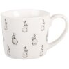 Clayre & Eef Hrnek 12x8x7 cm / 275 ml – bílý a černý porcelán