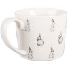 Clayre & Eef Hrnek 12x8x7 cm / 275 ml – bílý a černý porcelán