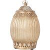 Clayre & Eef 6GL5220 Skleněná dekorace s LED osvětlením 11x18 cm