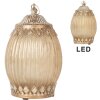 Clayre & Eef 6GL5220 Skleněná dekorace s LED osvětlením 11x18 cm