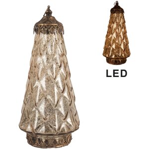 Clayre & Eef Dekorace s LED Ø 13x28 cm / 2xAAA