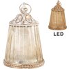 Clayre & Eef LED dekorace sklo Ø 8x12 cm / 2x AAA