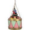 Clayre & Eef 6Y5867P Dekorativní buben 21x34/43 cm růžovo-zelený