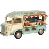 Clayre & Eef Dekorační Foodtruck 26x14x14 cm Béžovo-modrá