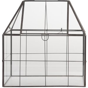Clayre & Eef Mini skleník 26x17x32 cm - dekorativní