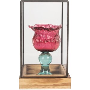 Clayre & Eef Mini skleník 14x14x24 cm - Vintage dekorace