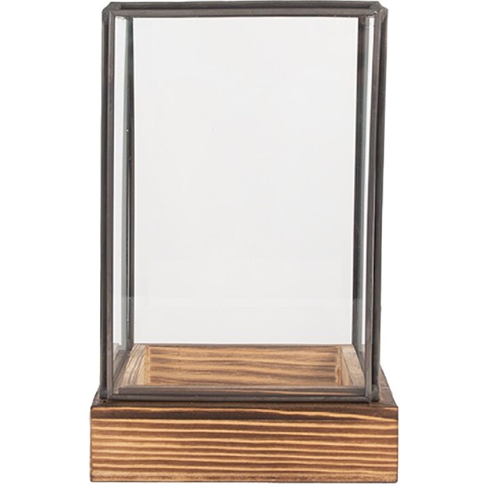 Clayre & Eef Mini Skleník 12x12x19 cm - Dekorační prvek