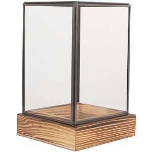 Clayre & Eef Mini Skleník 12x12x19 cm - Dekorační prvek