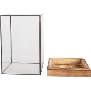 Clayre & Eef Mini Skleník 12x12x19 cm - Dekorační prvek