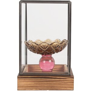 Clayre & Eef Mini Skleník 12x12x19 cm - Dekorační prvek