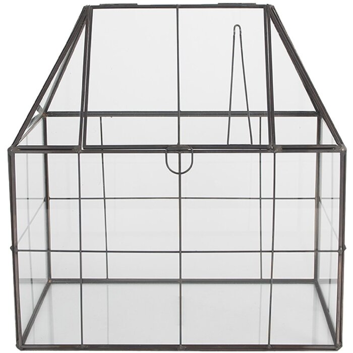 Clayre & Eef Mini skleník 25x16x26 cm - dekorace do interiéru