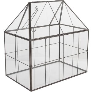 Clayre & Eef Mini skleník 25x16x26 cm - dekorace do interiéru