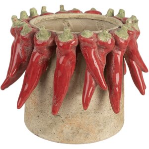 Clayre & Eef Květináč 6TE0579L 21x17 cm Terakota