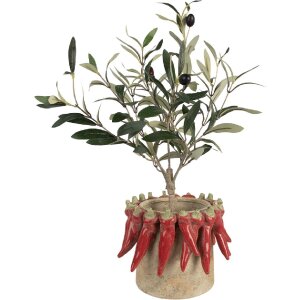 Clayre & Eef Květináč 6TE0579L 21x17 cm Terakota
