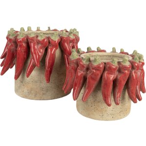 Clayre & Eef Květináč 6TE0579L 21x17 cm Terakota