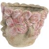 Clayre & Eef Květináč Ø 18x15 cm Béžovo-růžový