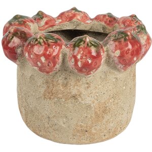 Clayre & Eef Květináč terakota průměr 15x11 cm