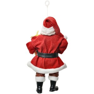 Clayre & Eef Dekorace závěsný Santa Claus 10x6x17 cm