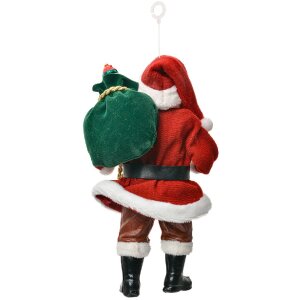 Clayre & Eef Dekorace závěsný Santa Claus 10x6x17 cm
