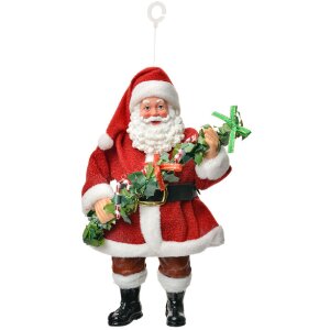 Clayre & Eef Dekorace závěsný Santa Claus 10x6x17 cm