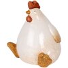 Clayre & Eef Dekorační kuře 18x14x17 cm béžovo-hnědé