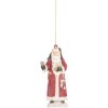 Clayre & Eef 6PR5533 Dekorace závěs Santa Claus 5x3x11 cm