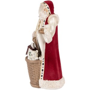 Clayre & Eef Vánoční dekorace Santa Claus 15x14x29 cm