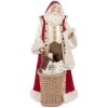 Clayre & Eef Vánoční dekorace Santa Claus 15x14x29 cm