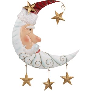 Clayre & Eef 6Y5810 Nástěnná dekorace Santa Claus 41x3x53 cm