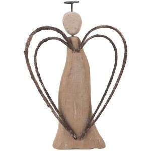 Clayre & Eef Dekorace Anděl 12x3x18 cm