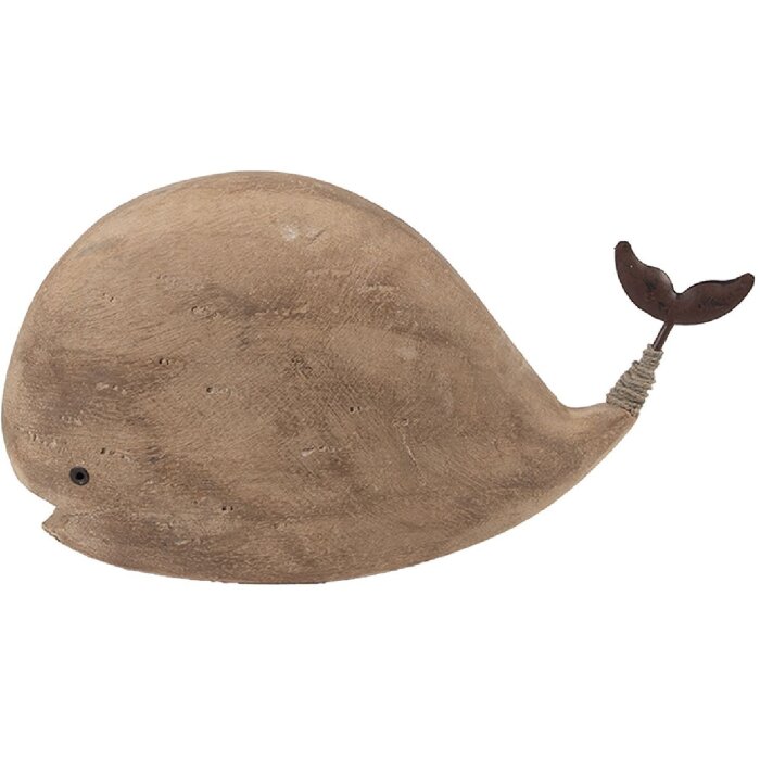 Clayre & Eef Dekorace Velryba 26x7x14 cm