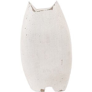 Clayre & Eef 6H2435L Dekorační kočka 8x6x14 cm dřevo