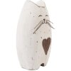Clayre & Eef 6H2435L Dekorační kočka 8x6x14 cm dřevo