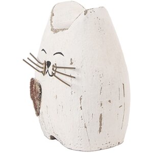 Clayre & Eef Dekorace Kočka 6x4x7 cm