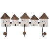 Clayre & Eef 6H2436 Nástěnný věšák 38x8x19 cm dřevo/železo
