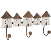 Clayre & Eef 6H2436 Nástěnný věšák 38x8x19 cm dřevo/železo