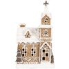Clayre & Eef Dekorace Dům s LED 14x12x23 cm 3xAAA