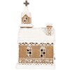 Clayre & Eef Dekorace Dům s LED 14x12x23 cm 3xAAA