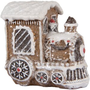 Clayre & Eef Dekorace Lokomotiva 5x3x5 cm