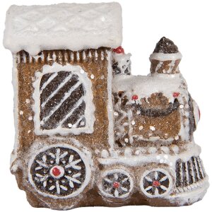 Clayre & Eef Dekorace Lokomotiva 5x3x5 cm