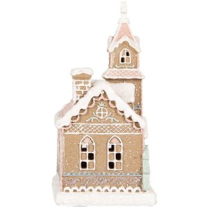 Clayre & Eef Dekorace Dům s LED 14x12x23 cm