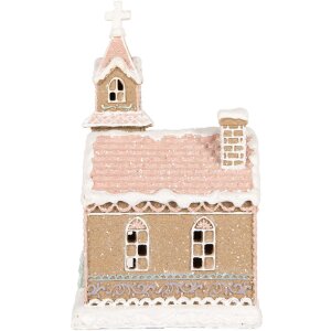 Clayre & Eef Dekorace Dům s LED 14x12x23 cm