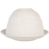 Clayre & Eef Svícen Ø 12x8 cm - Bílá porcelánová svíčka